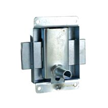 Serrure en applique droite/gauche, axe 25mm acier poli