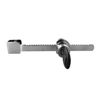 Serrure de porte vitrine coulissante à crémaillère