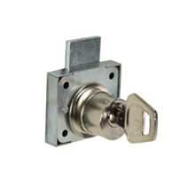 Serrure à cylindre à visser en applique pour façade de tiroir