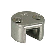 Gâche de tringle d'extrémité à encastrer haut ou bas pour crémone à barillet et crémone à tétiere