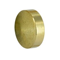 Cache vis D18mm laiton poli x4