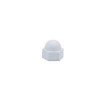 Cache écrou vis hexagonale M10 plastique blanc X8