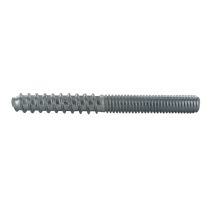 Vis assemblage double filet M6 L60mm acier zingué x10