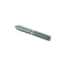 Vis assemblage double filet M8x60mm acier brut x4