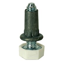 Verin 6 pans alliage métal blanc m6x25 douille