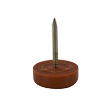 Patin à clouer D.15 mm plastique brun X8