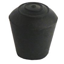 Embout rond extérieur caoutchouc noir d14 x8