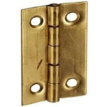 Charnière rectangulaire pour meuble en laiton poli 30x19mm - CIME