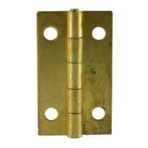 Charnière rectangle 35x22mm laiton poli x2