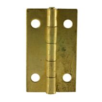 Charnière rectangle 35x22mm laiton poli x2