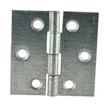 Charnière axe inox 40x40mm acier zingué x2