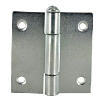 Charnière axe inox 70x70mm acier zingué
