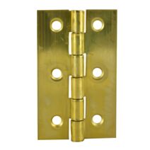Charnière rectangle 60x35mm laiton poli