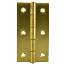 Charnière rectangle 90x50mm laiton poli