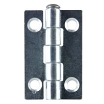 Charnière axe inox 30x19mm acier zingué x4