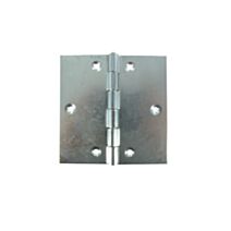 Charnière carrée renforcée double feuille pour porte à visser