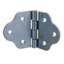 Charnière festonnée 45x78mm acier zingué x2