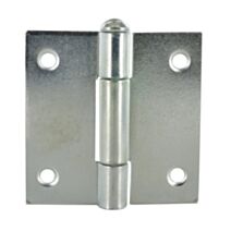 Charnière 60x60mm, axe mobile, acier zingué x2