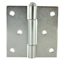 Charnière 70x70mm, axe mobile, acier zingué x2