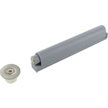 Poussoir porte recouvrement plastique gris