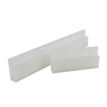 Glissière porte frigo 150x26mm plastique blanc 