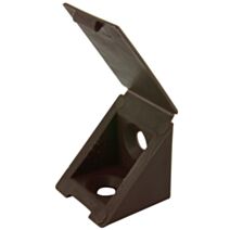 Ferrure assemblage 23x23x23mm brun x4