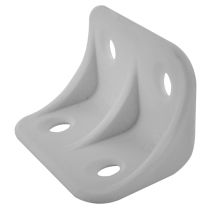 Equerre de chaise 24x24x36mm plastique blanc x4