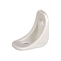 Equerre chaise 40x40x16 plastique blanc x4