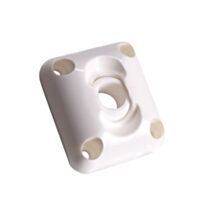 Passe caisson à rotule pour volet roulant à manivelle pour tige d'entraînement Ø12mm plastique blanc