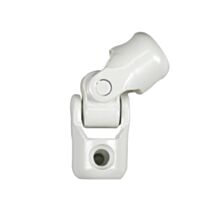 Genouillère pour tige d'entraînement Ø12mm et tringle Ø12mm acier blanc