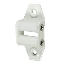 Guide sangle à galet pour volet roulant pour sangle de 20-22mm acier blanc