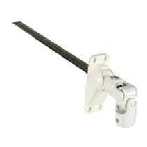 Bloc guide genouillère pour volet roulant à manivelle à 60° tige 6 pans de 7 l.215mm Øgenouillère 12mm - CIME