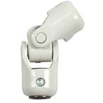 Genouillère pour tige d'entraînement 6 pans 7mm et tringle Ø12mm acier blanc