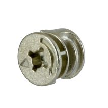Assembleur excentrique D15mm H12.5mm zamak nickelé x8