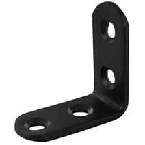 Lot de 4 équerres de chaise à bouts ronds assemblage en applique à visser L30xH30xP15mm