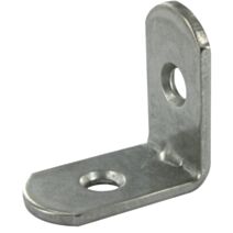 Equerre de chaise bouts ronds 25x25mm inox x4