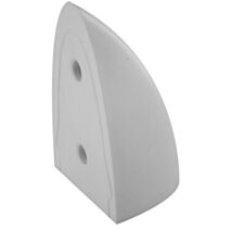 Taquet équerre déco 40x22x29mm plastique blanc x4