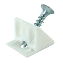 Cale de fond de tiroir x8, plastique blanc