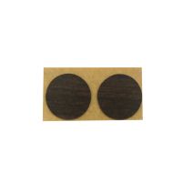 Cache vis adhésif D19mm chêne foncé x9