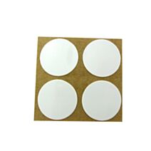 Cache vis adhésif D19mm blanc x9