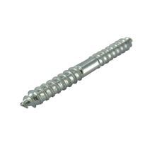 Vis double filet bois D5 L50mm acier zingué x5