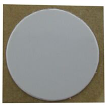 Cache vis adhésif D15mm plastique blanc x9