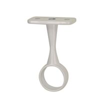 Lot de 2 supports plafond fixe Ø19 MM rond blanc