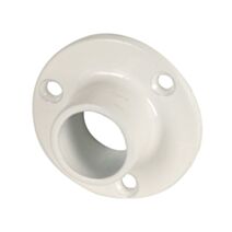 Lot de 2 supports muraux fermés Ø16MM rond blanc
