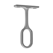 Support plafond fixe CIME 30x15mm ovale zamak gris