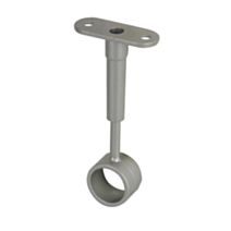 Support plafond réglable rond - Ø 19mm - gris - CIME