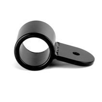 Set de 2 supports de tablette My Tube acier noir - CIME
