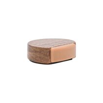 Butée de sol Ø45 x H16 mm adhésive bois/plastique beige - CIME