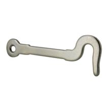Crochet d'armoire réversible L.70 mm acier brut x2