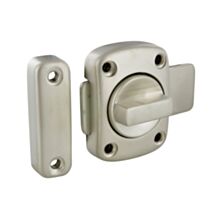 Verrou auto design 40mm, 70x55mm zamak nickelé mat